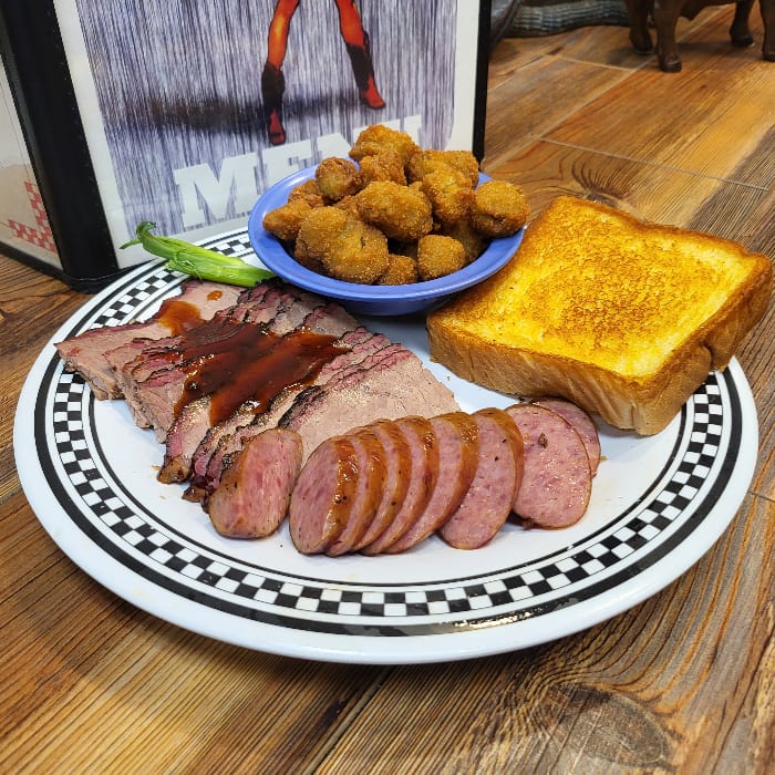 Two Meat Combo Plate.